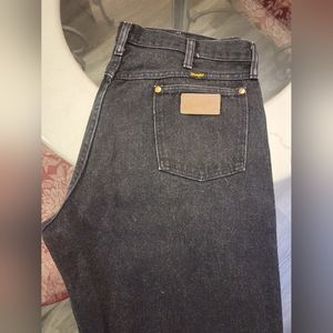 Wrangler 36 x 32 Black Men's Jeans Denim Pants Great Condition